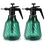 ZEAYEA 2 Pack 0.5 Gallon Hand Held Garden Sprayer, Pump Pressure Water Sprayer, Plastic Watering Can with Adjustable Nozzle, Hand Sprayer for Lawn, Garden, Indoor and Outdoor Gardening, Home Cleaning