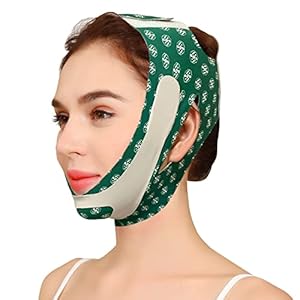 V Line lifting Mask Facial Slimming Strap – Double Chin Reducer, Reusable Soft Silicone Chin Up Mask Face Lifting Belt, for Wrinkle Sagging Face
