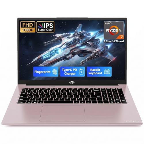 Image of NIMO 17.3 inch Gaming Laptop, AMD Ryzen 7 7735HS (8C /16T, Up to 4.75GHz), 16GB DDR5 RAM, 256GB PCIe 4.0 SSD, 100W PD Fast Charging, FHD Display, Backlit KB, Fingerprint, SD Card Reader, Windows 11