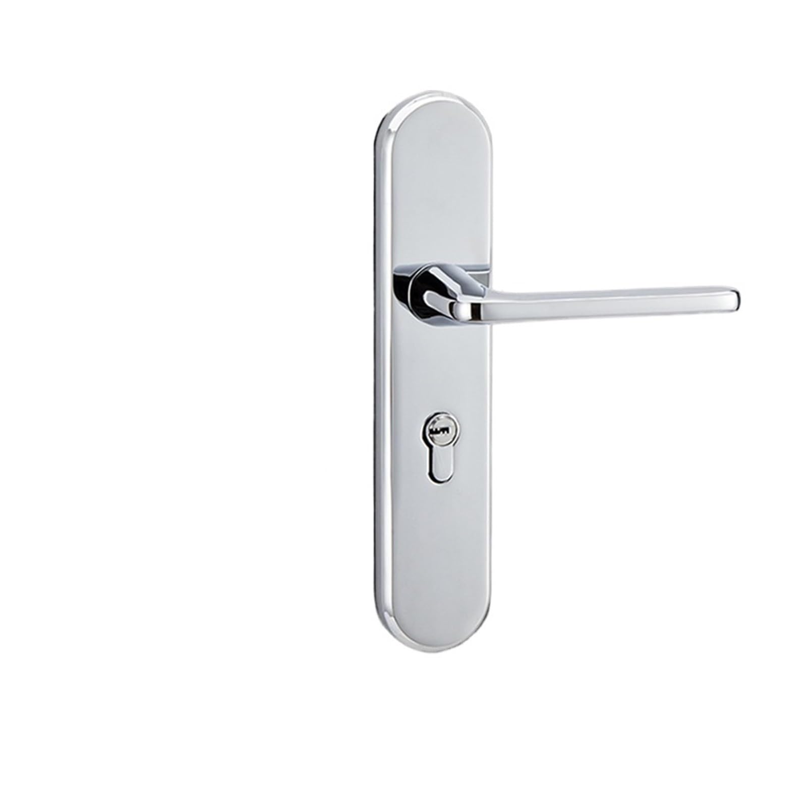 Serrure de porte de chambre magnétique silencieuse contre les claquements, poignée solide en chrome