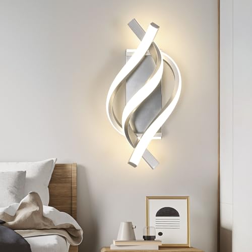 Comey LED Wall Lights Indoor, 22W Chrome Modern LED Wall Lamp, LED Wall Sconce Light - Image 2