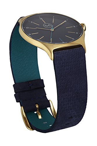 Slim Made One 10 - Elegant Thin Unisex Watch In Gold/Blue #TOP6