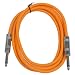 Seismic Audio - SASTSX-6 - 6 Foot TS 1/4" Guitar, Instrument, or Patch Cable Orange