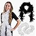 Women Feather Boas Scarf for Carnival Parties WesternStyle Flapper Scarf Cosplay Party Costume Fashion Roleplay Props Wedding Accessory