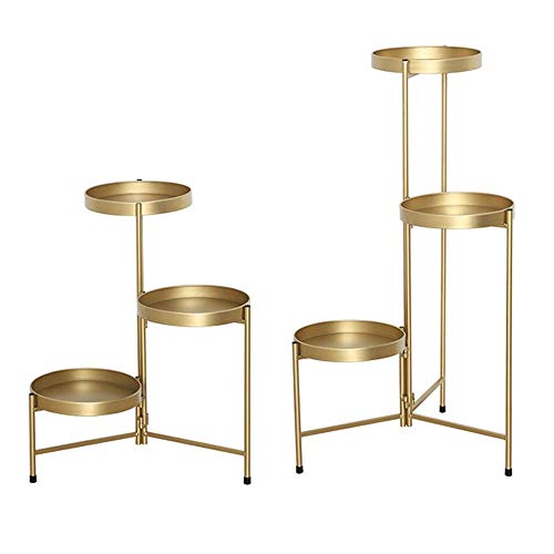 ESSBAG Pflanzenregal, Blumentopfständer zusammenklappbarer 3-stöckiger...