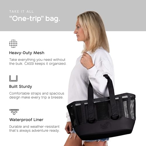 MISSION Bolsa para Barco CASSI Bolsa Tote Exterior Resistente, Bolsa de Playa de Malla miniatura 6