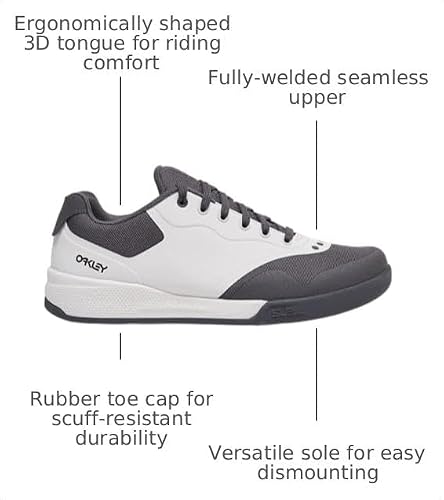 Oakley Drift Recycle Mountain Bike Sneaker, Grey, 7