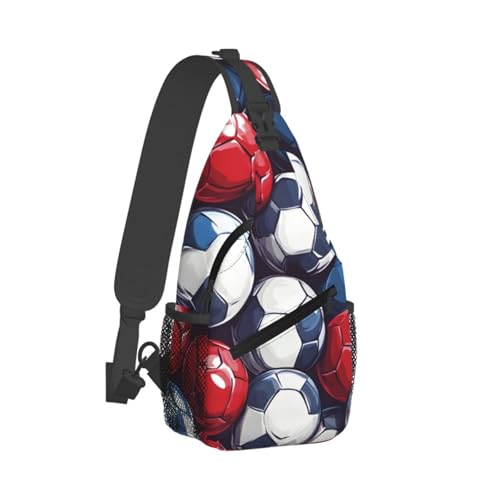 Mochila bandolera colorida para hombre y mujer ajustable miniatura 2