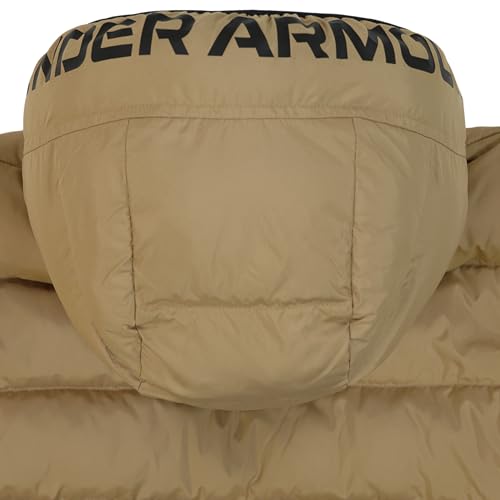 Image of Under Armour Boys' Pronto Hooded Puffer Jacket, Lightweight & Water Repellent