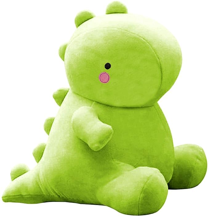 Image of Ultra-Soft Pastel Green Dino Plushie 30cm - Cute Kawaii Dinosaur Stuffed Animal Pillow