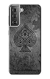jjphonecase R3446 Black Ace Spade Case Cover for Samsung Galaxy S21 Plus 5G, Galaxy S21+ 5G