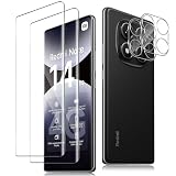 TUTUO Vetro Temperato per Xiaomi Redmi Note 14 Pro 4G, [2+2 pezzi] 3D Pellicola Protettiva + Fotocamera Pellicola, Anti-Graffio, No-Bubble [Durezza 9H] 3D HD Pellicola Protection