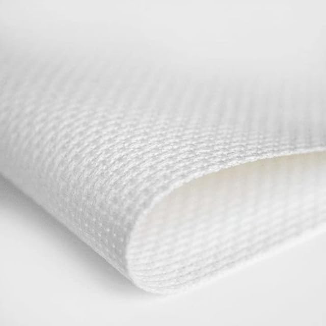 Aida 14 Ct. Zweigart, Needlework Fabric, Cross Stitch Canvas, 100% Cotton (150x50cm)