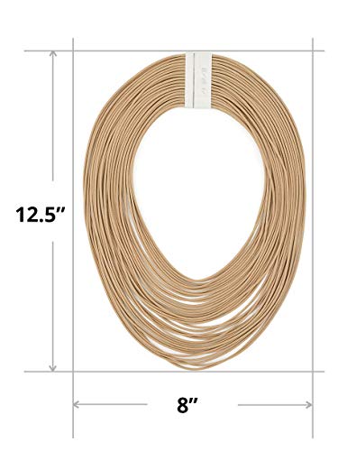 ZENZII Multi Strand Statement Bib Necklace with Magnetic Clasp for Women4