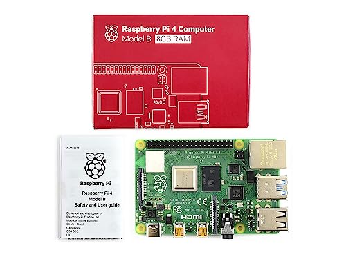Image of Raspberry Pi 4 Model B 8GB RAM DDR4 64-bit SoC @ 1.5GHz Single Board Computer Motherboard