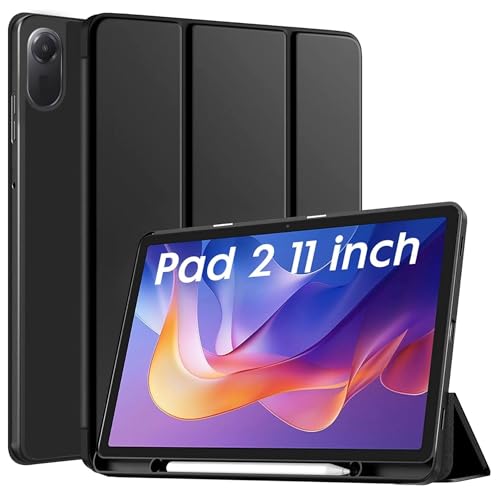Image of M CartCover for Redmi Pad 2 11 inch Cover Case with [Pencil Holder], Trifold Flip Stand Cover Case for Redmi Pad 2 Cover 11 inch Tablet [Auto Sleep /Wake Support- Dark Black