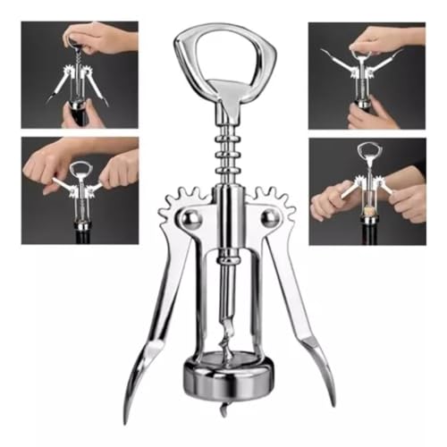 Saca Rolhas Abridor De Vinho Inox Profissional