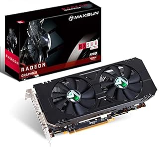 maxsun AMD Radeon RX 580 8GB 2048SP GDDR5 Computer Video Graphics Card GPU for PC Gaming 256-Bit DirectX 12 DVI, HDMI, DisplayPort Multi Monitors Extend
