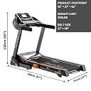 LET'S PLAY® LP-100AC Professional Portable Automatic Treadmill for Home Use 3HP AC Motor (Peak 6 HP) Oil Less Belt Technology [5 Years Warranty on Motor] Foldable Running Machine gallery image