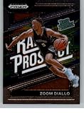 2024-25 Panini Prizm Draft Picks Rated Prospect #1 Zoom Diallo Basketball Card in Raw (NM or Better) Condition