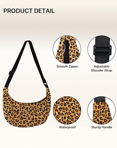 Crescent Bag Casual Crossbody Bags for Women Shoulder Purse Lightweight with Adjustable Strap for Travel Hiking Workout4