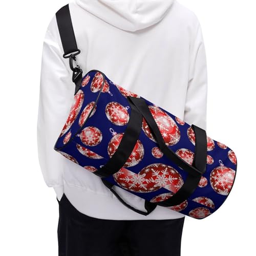 Sac de weekend rouge au design épuré et finitions soignées
