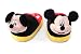 Stompeez Animated Mickey Mouse Plush Slippers - Ultra Soft and Fuzzy - Ears Flap as You Walk - Medium