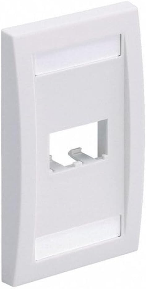 CFPE2WHY 1-Gang 2-Port Faceplate, White