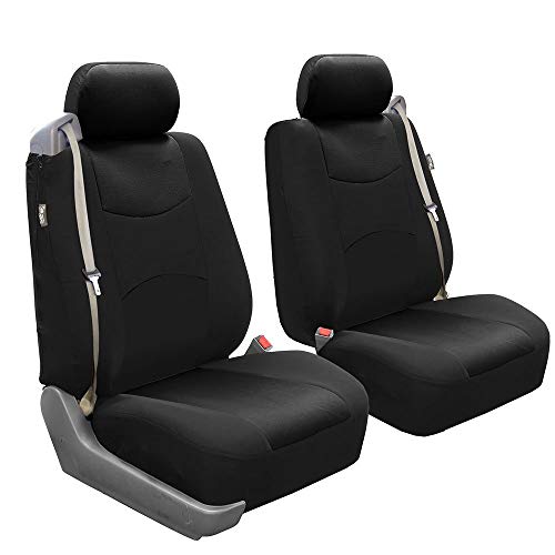 FH Group Car Seat Covers All-Purpose Built-in Seatbelt Front Set