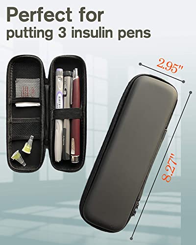 Executive Pen Cases For Adults, Travellers, Insulin Travel, Slim Pencil Case Hard Shell, Simple Thin Waterproof Pen Case Organizer Box For Stylus Touch Pen, Art Pen Pencil, Headphones #TOP2