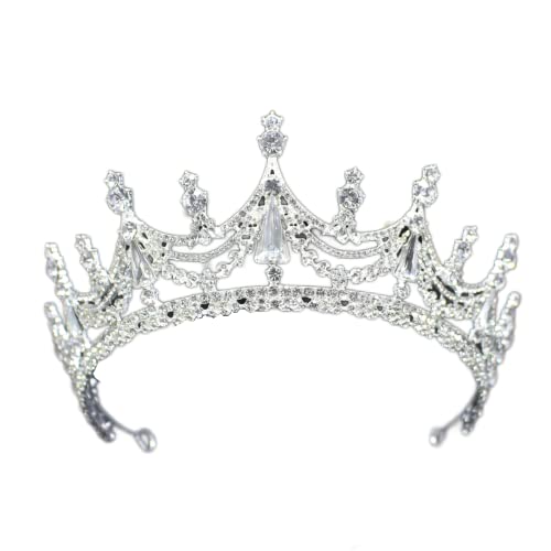 Tiara de cristal geométrica: alta joyería nupcial con pedrería para novias exclusivas