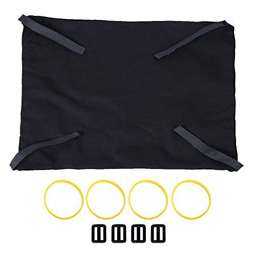 Rede para gatos fácil de limpar, mascotes à prova d'água para animais de estimação.(Black+black, L)