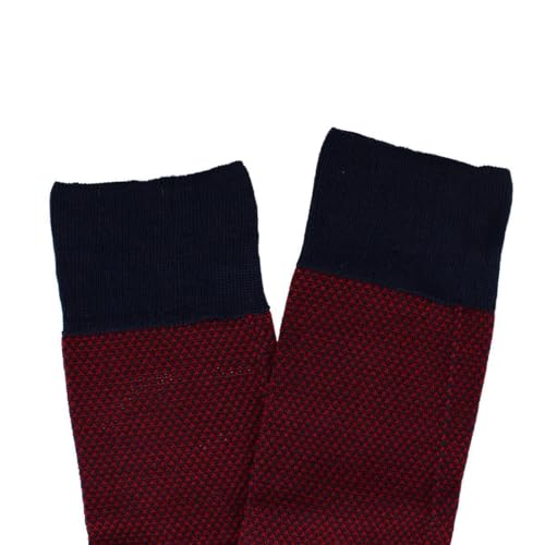 Trafalgar Men's Clayton Birdseye Over The Calf Mercerized Cotton Socks (1Pair)3