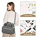 Crossbody Small Diaper Bag, Cute Mini Baby Diaper Tote Bags with Insulated Pockets for Traveling Outdoor Parent,Gray