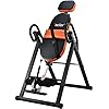 Teclor Inversion Table for Back Pain Relief, 350 lbs Capacity Strength Training Inversion Equipment, Decompression Table for Pain Therapy Training with Safe Belt & Comfortable Ankle Holders