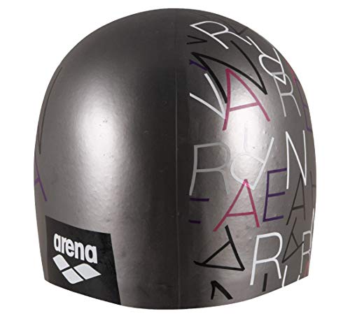 Arena Sirene Silicone Long Hair Swim Cap For Women, Alida Grey, One Size (91440) #TOP5