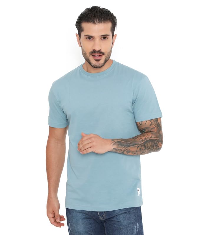 Image of Rivolta Men's Solid Regular Fit T-Shirt