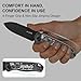 Kizer Drop Bear EDC Pocket Knife, 2.97” Nitro-V Blade Acrylic Handle Folding Knife with Thumb Stud Opener, Clutch Lock EDC Knives for Men Women Gift V3619A14