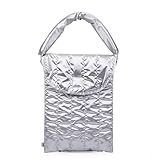 La trousse de maquillage et les tablettes Cloud Puffys combine une texture douce en seersuckers avec un rembourrage antichoc pour protéger le tampon et organiser le maquillage avec style