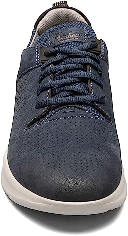 Florsheim Studio Perf Toe Lace-Up Navy Nubuck/White Sole 9 W (3E) | Image 2