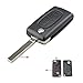 Clé de Voiture à Distance Flip pour Peugeot 207 307 308 407 607 807 2/3/4 Boutons HU83/VA2 pour citroën C2 C3 C4 C5 C6 Coque de clé de Voiture（2 Boutons VA2 536）