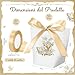 Imagen de Tenare 50 Piezas Cajas de Confeti para Comunión Confirmación 1 Cinta Dorada Bolsas de Confeti Comunión Regalo para Confirmación