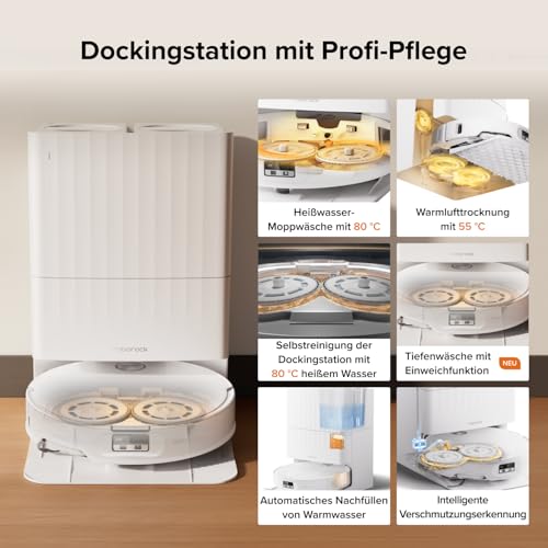 roborock Qrevo Edge 2 Saugroboter mit Wischfunktion, 25.000Pa Saugkraft – Ansicht 7