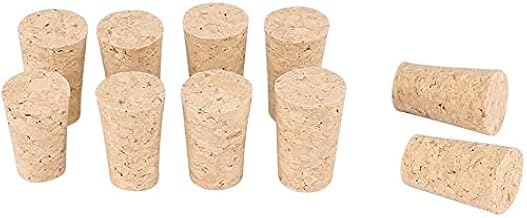 10Pcs Natural Tapered Cork Wooden Wine Corks Beer Bottle Stopper Premium Corks Stopper Crafts Replacement Corks for Wine BeerDurable and professional
