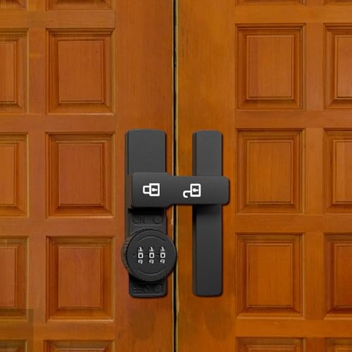 Serrure de porte de grange à code mécanique à 3 chiffres pour placard - 4