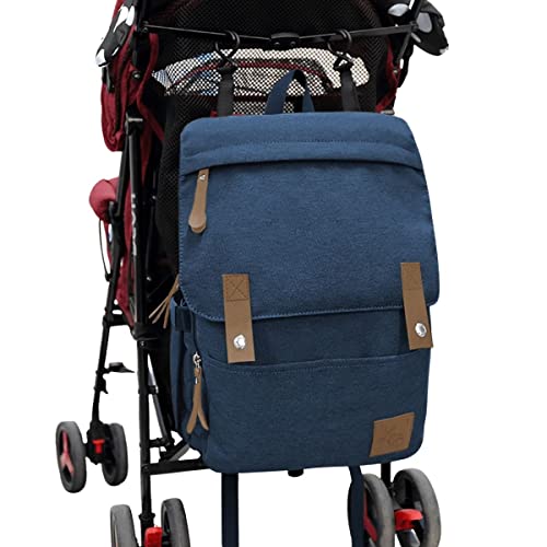 Mochila de Maternidade Donna Laço Bebê LB Kaká (Azul)