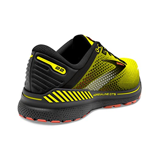 Brooks Brooks Men's Adrenaline GTS 22 Supportive Running Shoe - Nightlife/Black/Flame - 8 Medium