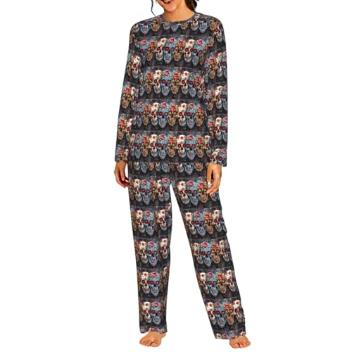 Pyjama crânes en sucre pour vos soirées cocooning et nuits douillettes