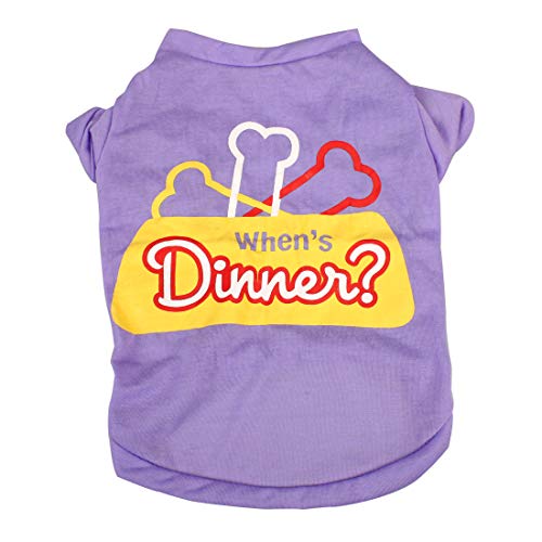 Camiseta uxcell para perro mediana de algodón