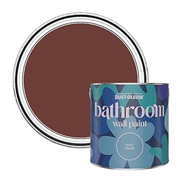 Rust-Oleum Red Water-Resistant Bathroom Wall & Ceiling Paint - Fire brick 2.5L